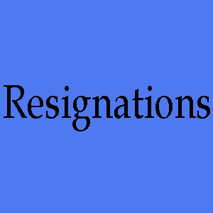resignation